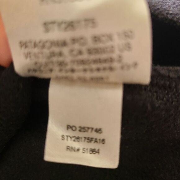 Patagonia 1/4 Zip Fleece Pullover Quarter Zip Black Size M - Picture 4 of 7